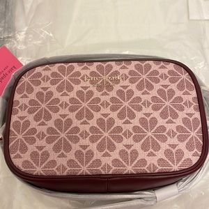 NWT Kate spade flower coated canvas crossbody.